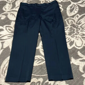 Savane flat front dress pants. Navy like new.